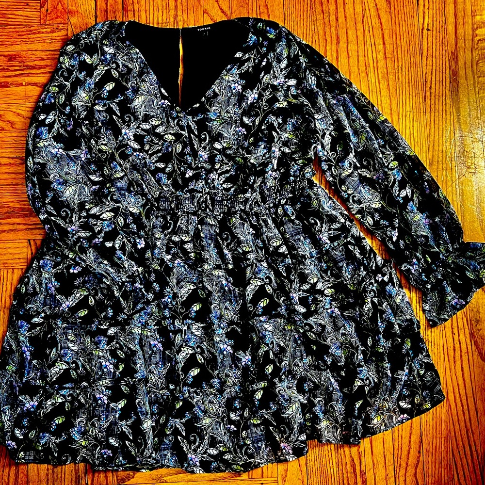 Mini Lurex Chiffon Tiered Dress